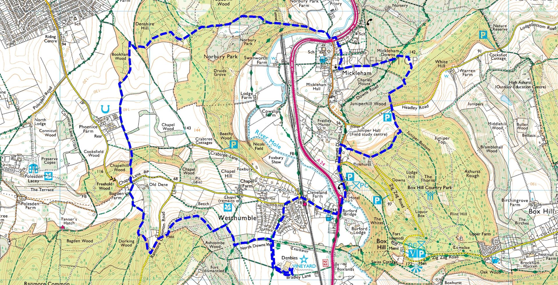 Map of the route